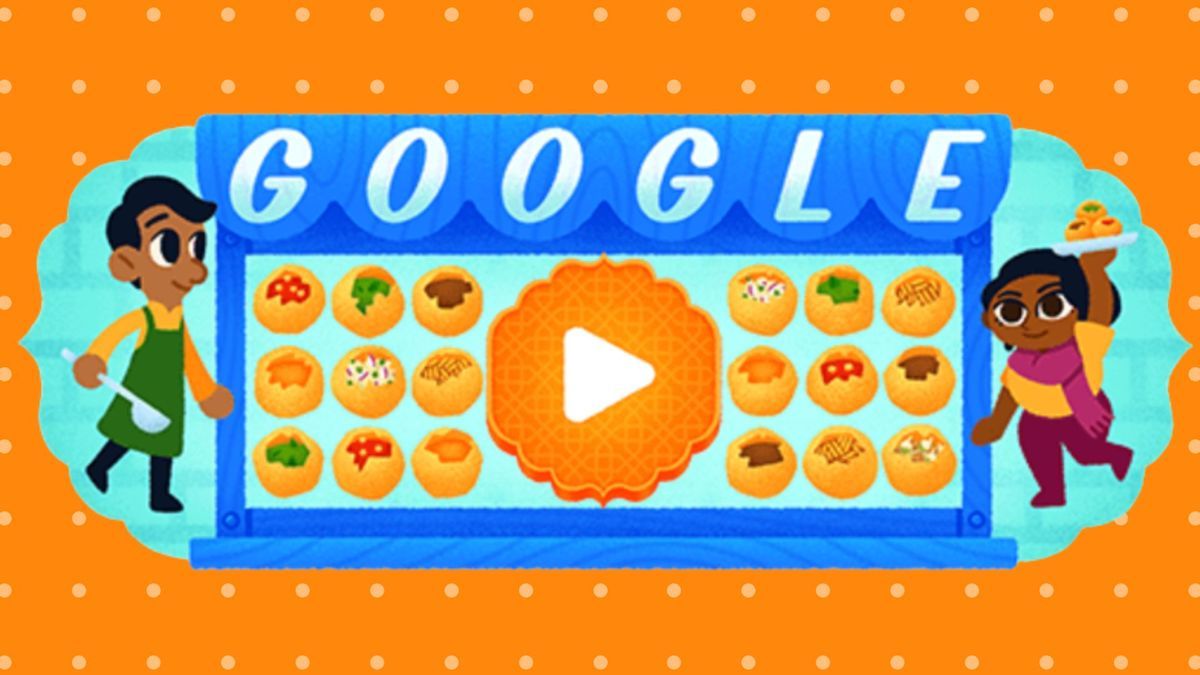 Discover delicious street food in the new Google Doodle 2023 Pani Puri game.