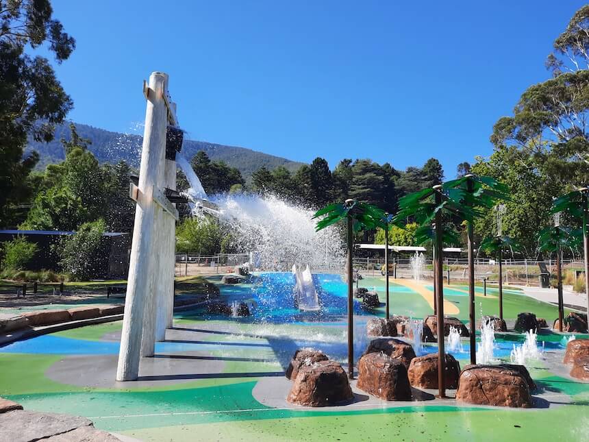 Fantastic water playground @ Warburton Water World, Warburton, Victoria.