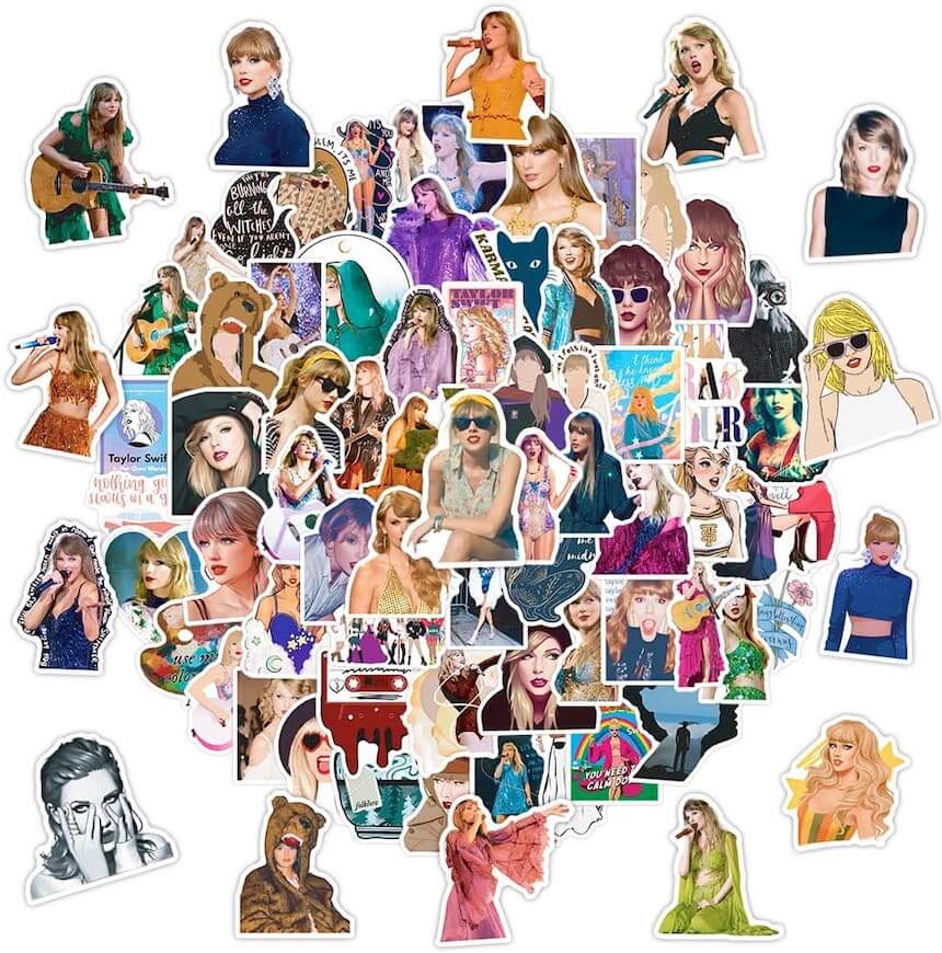 100 Taylor Swift Stickers.