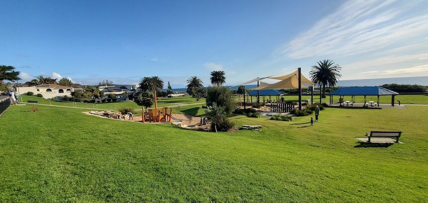 A fantastic beach playground in Adelaide - Angus Neill Reserve, Seacliff.