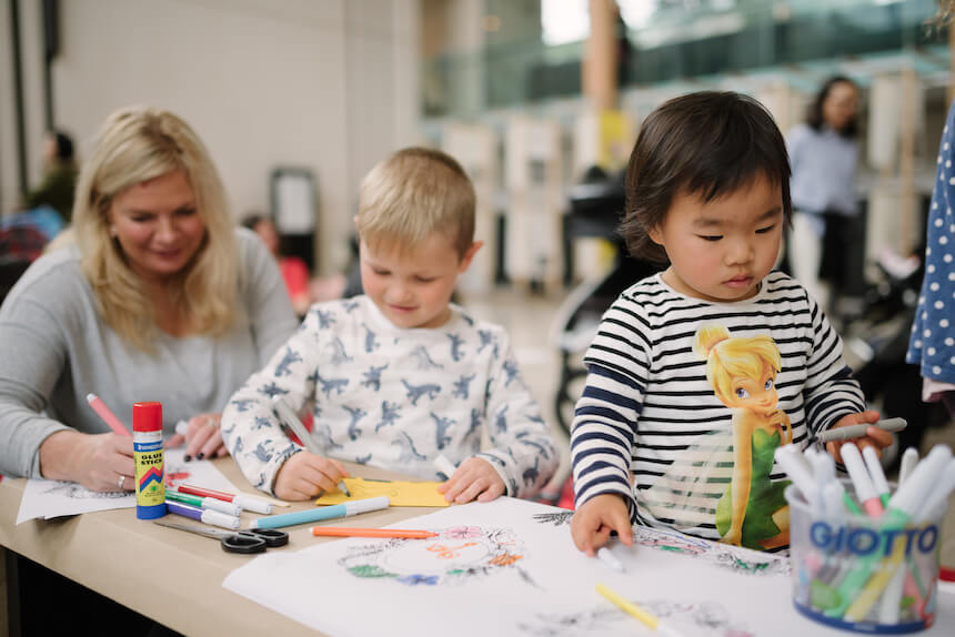 Whānau drop-ins: Free school holiday activities for kids at Auckland Art Gallery.