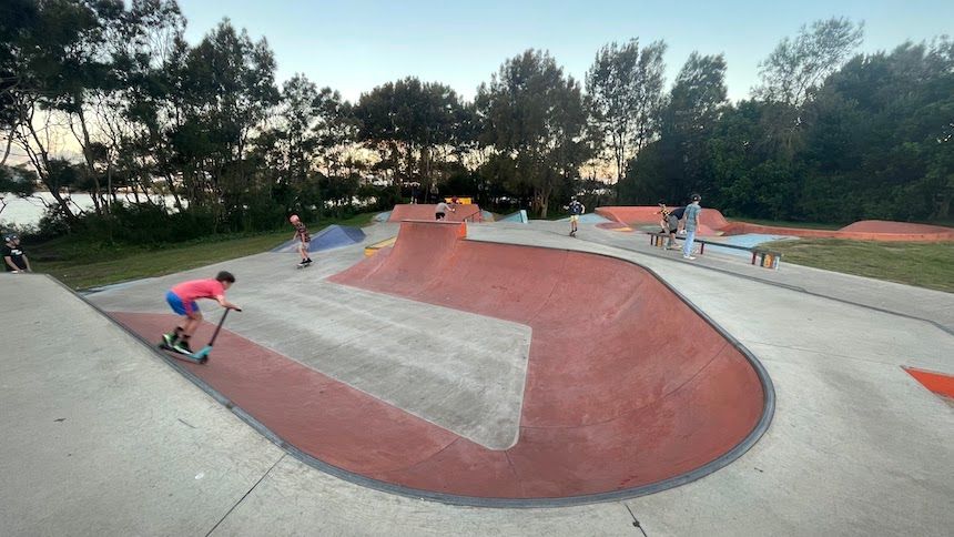 Banjo's Skate Park in Terrigal, NSW.