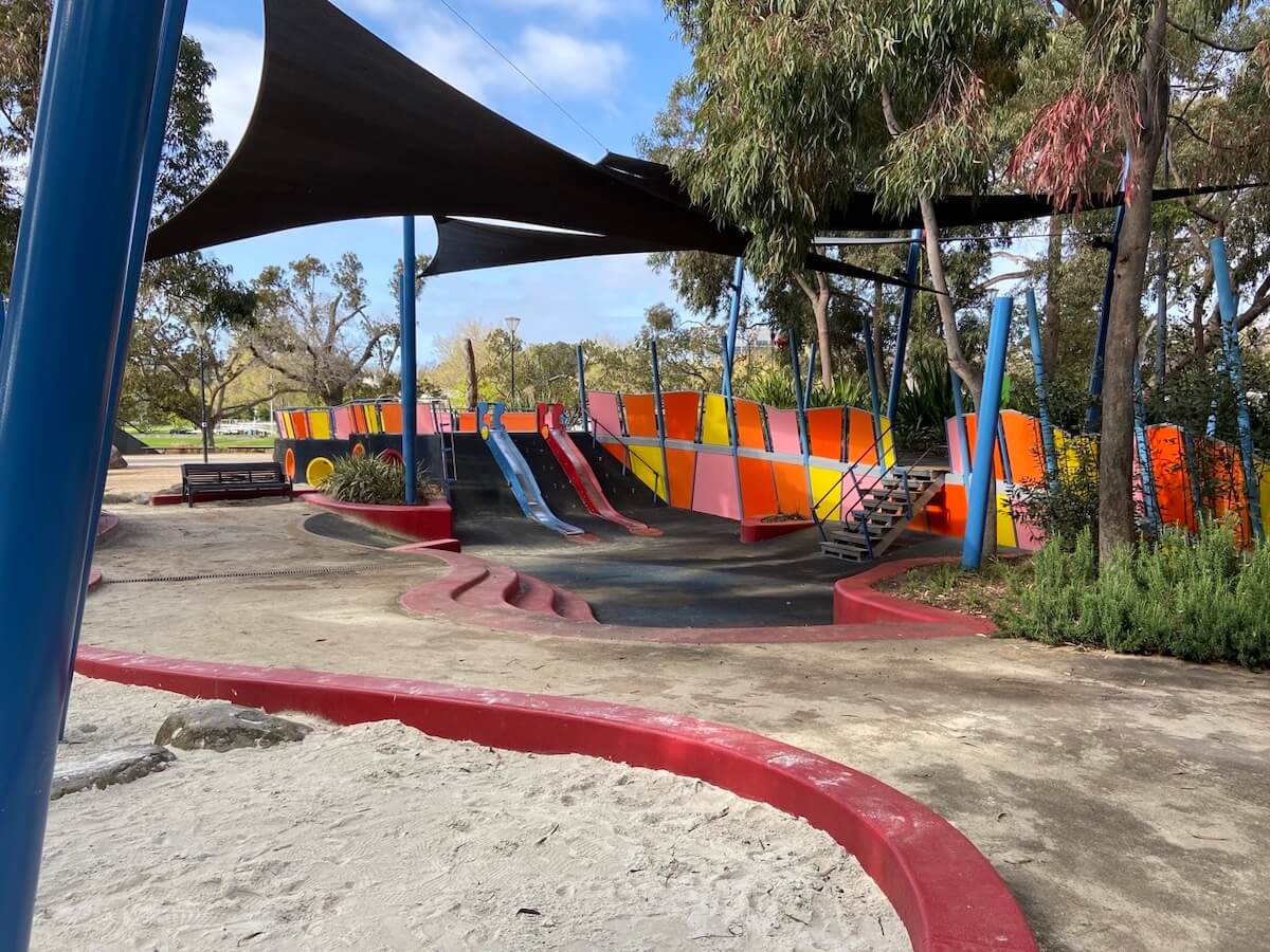 Birrarung Marr Playground in Melbourne CBD. Photo by Johnny L, Google Maps.