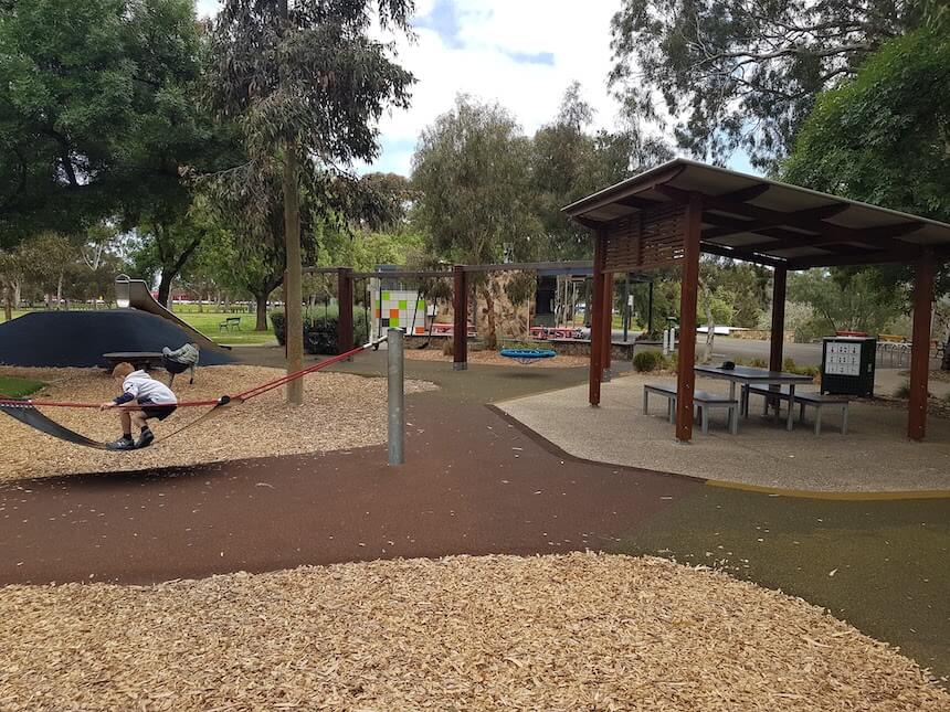Bonython Park Playground: accessible park with a playground in Adelaide, SA.