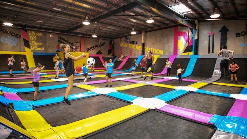 Trampolines and indoor play areas @ Bounce Glen Iris, Melbourne South East.