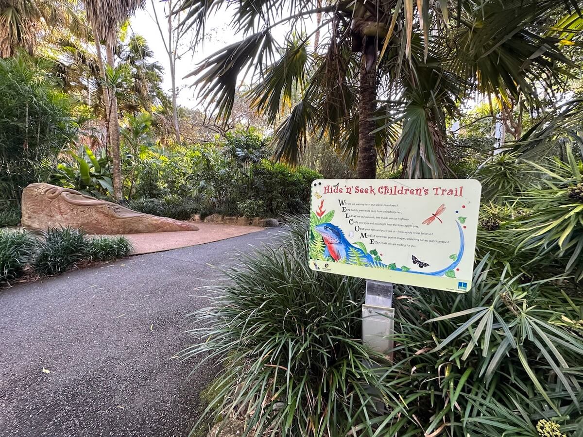 Hide & Seek Children's trail, Brisbane Botanic Gardens, Mount Coot-tha.