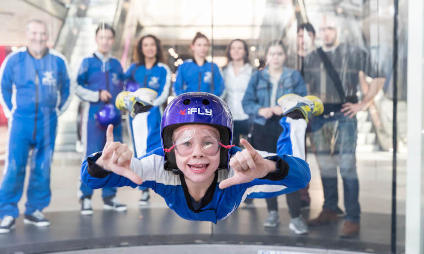 iFLY Indoor Skydiving offers unique experiences in Brisbane's Northern Suburbs.