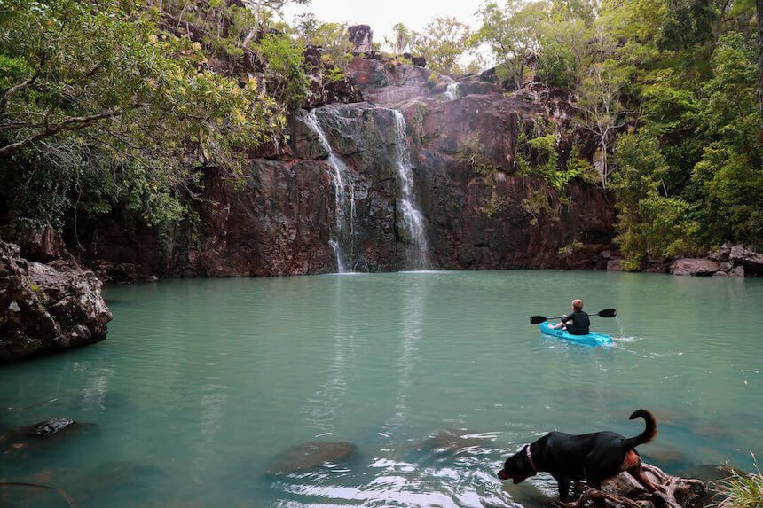 Cedar Creek Falls is a must-visit for families near Arlie Beach.