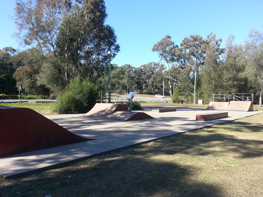 Croudace Bay Skate Park at Thomas H Halton Park, NSW.