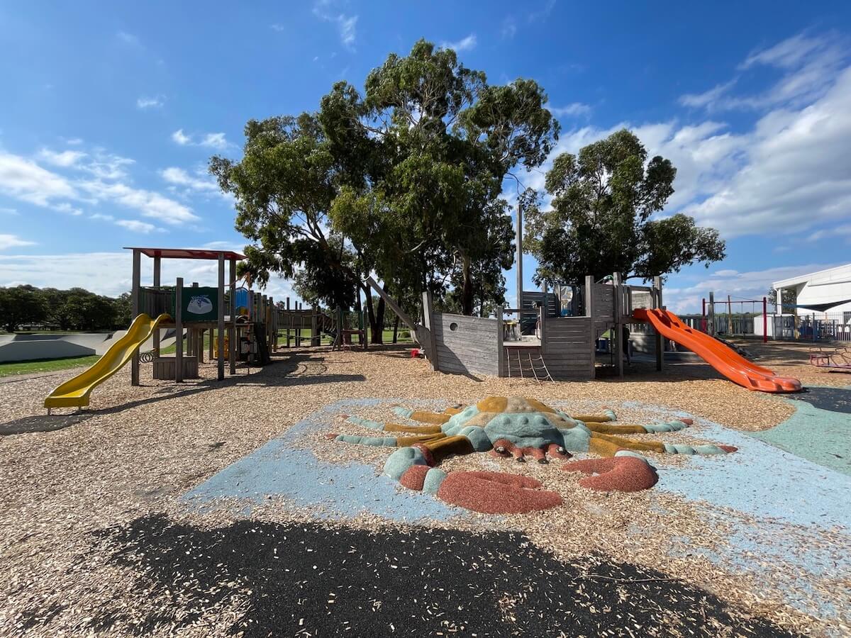 Fantastic accessible playground at Fred Smith Reserve on the Mornington Peninsula.