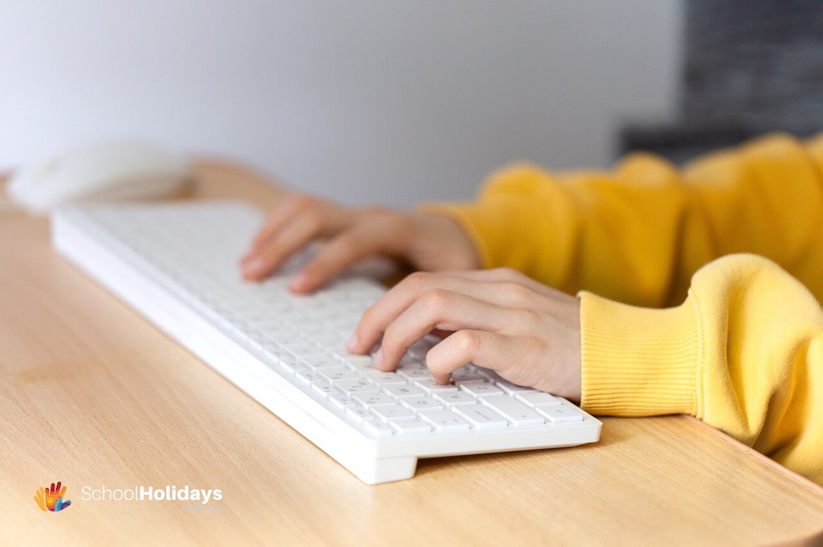 Holiday learning activities: learn alphabet and practice touch typing.