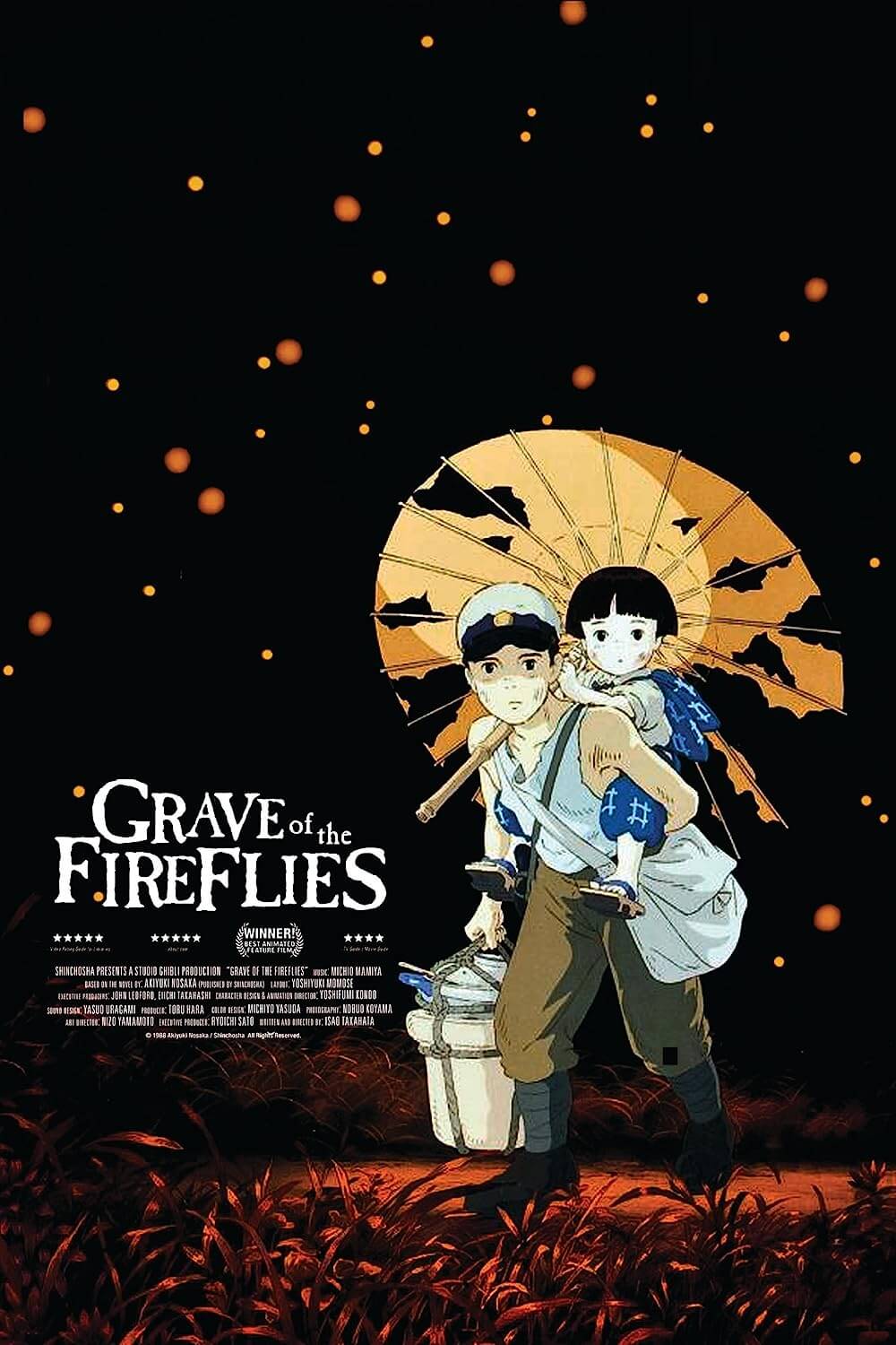 Watch Grave of the Fireflies today, it's one of the best Studio Ghibli movies for teenagers and adults (15+ year olds).