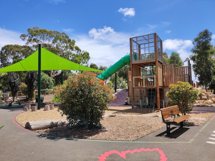 Hendrie Street Playground - adventurous and inclusive playground in Adelaide.