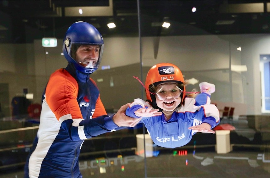 Gold Coast Indoor Skydiving at iFLY is suitable for children aged 3+.