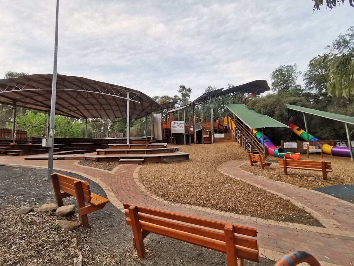 KidsTown Adventure Playground, an accessible play space in Victoria. Photo by Eric Huang.