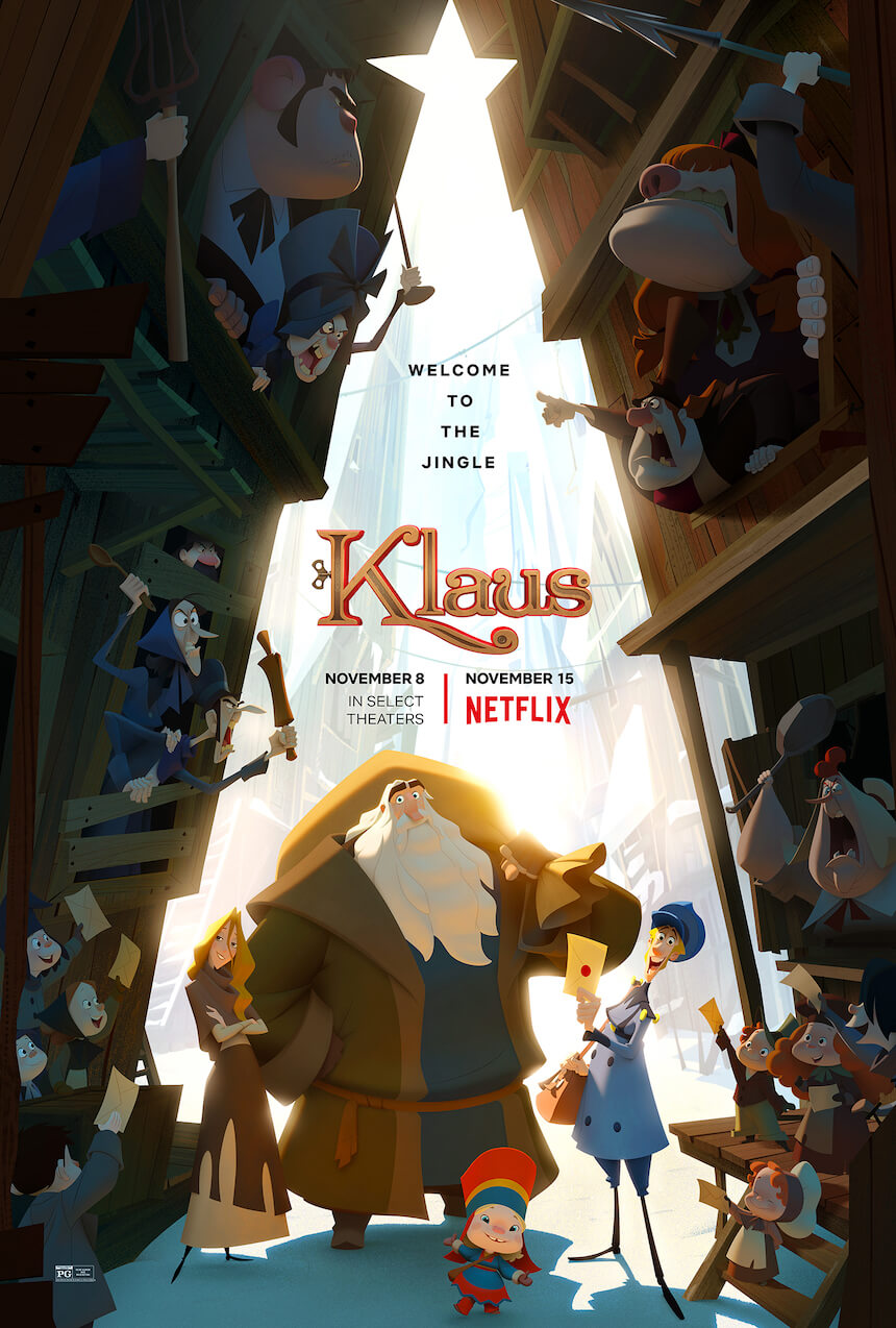 One of the best Christmas movies ever made: Klaus (2019) - PG / 6+ year olds.