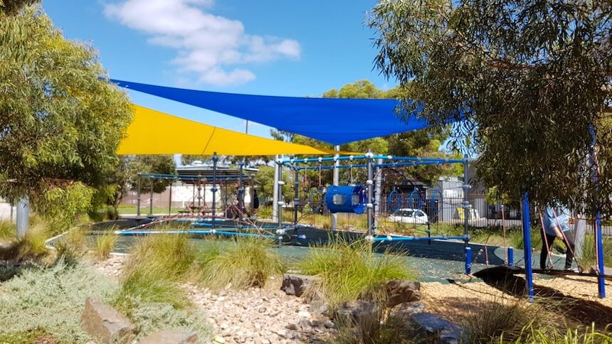 One of the best Adelaide playgrounds: Klemzig Recreation Reserve Playground.