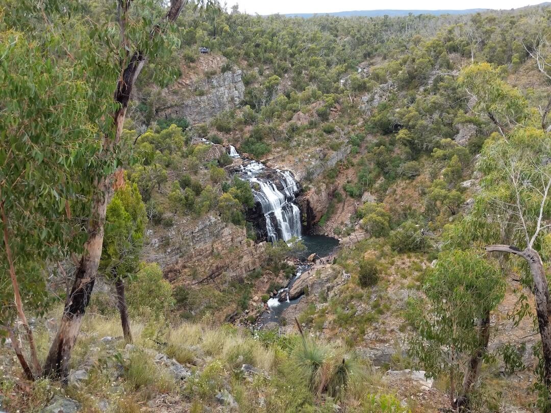MacKenzie Falls in the Grampians is a 20-25 m waterfall in Victoria.