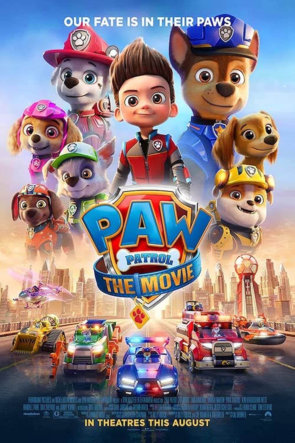 PAW Patrol: The Movie is one of the best G rated movies for 4 year olds.