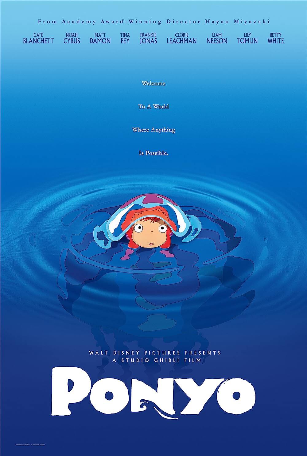 Watch Ponyo, one of the best G rated movies for 5 year olds on Netflix.