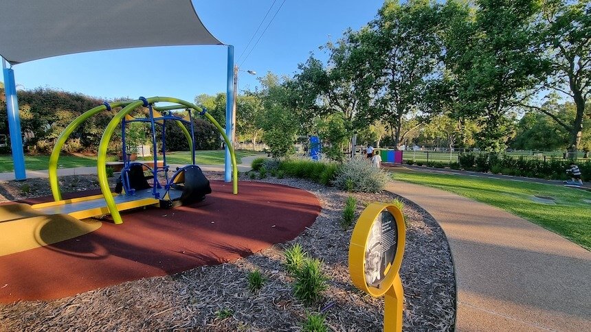 A fantastic inclusive play space at Rymill Park in Adelaide.