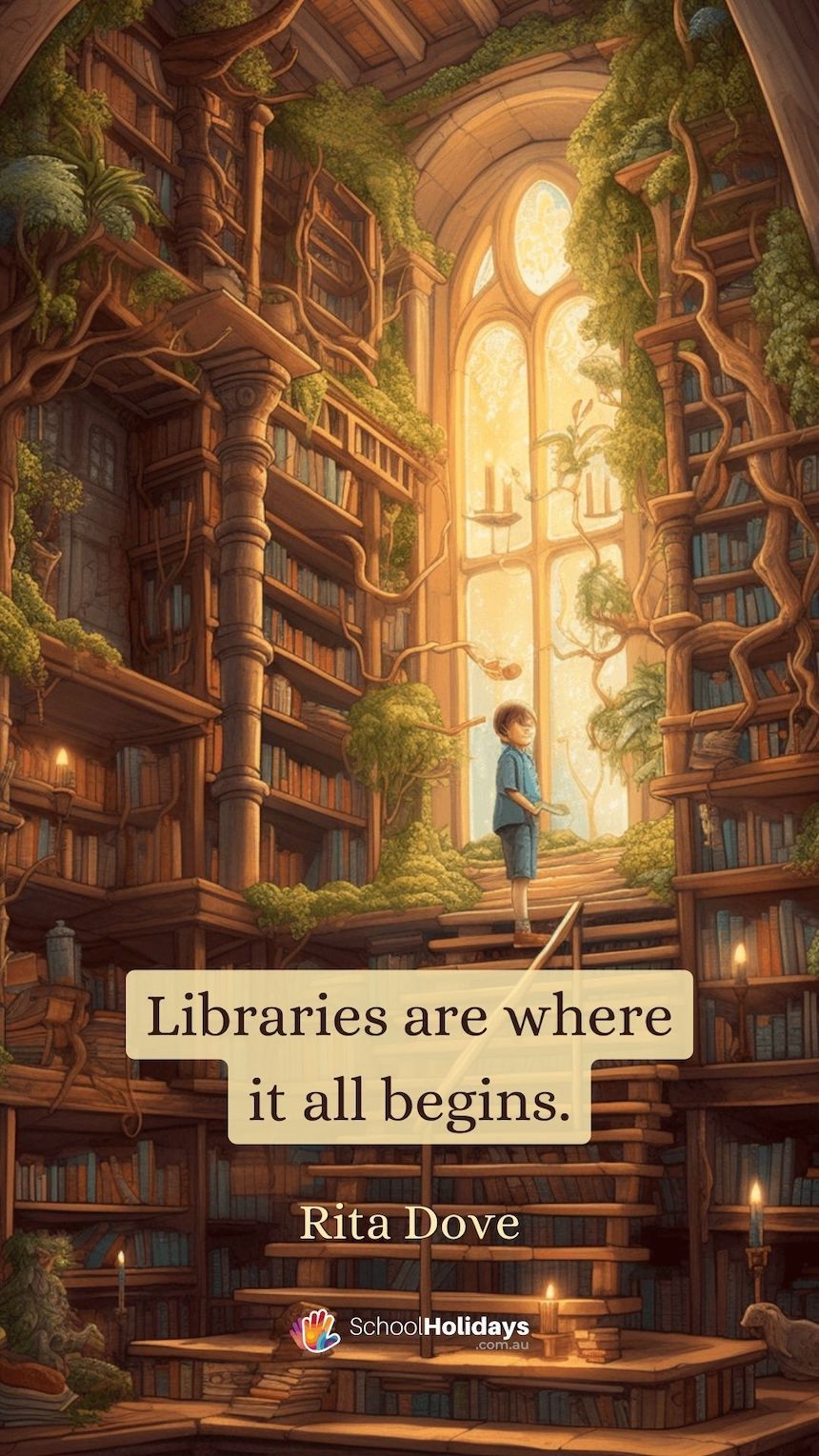 Reading as a hobby quotes: "Libraries are where it all begins." - Rita Dove.