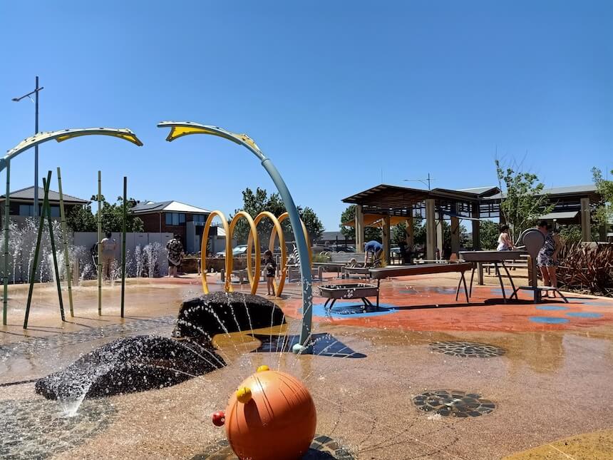 Riverwalk Village Park is one of the best water playgrounds in Victoria.