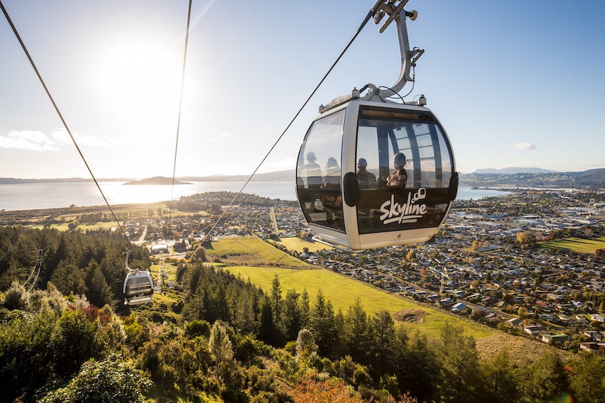 Skyline Gondola Ride by Skyline Rotorua.