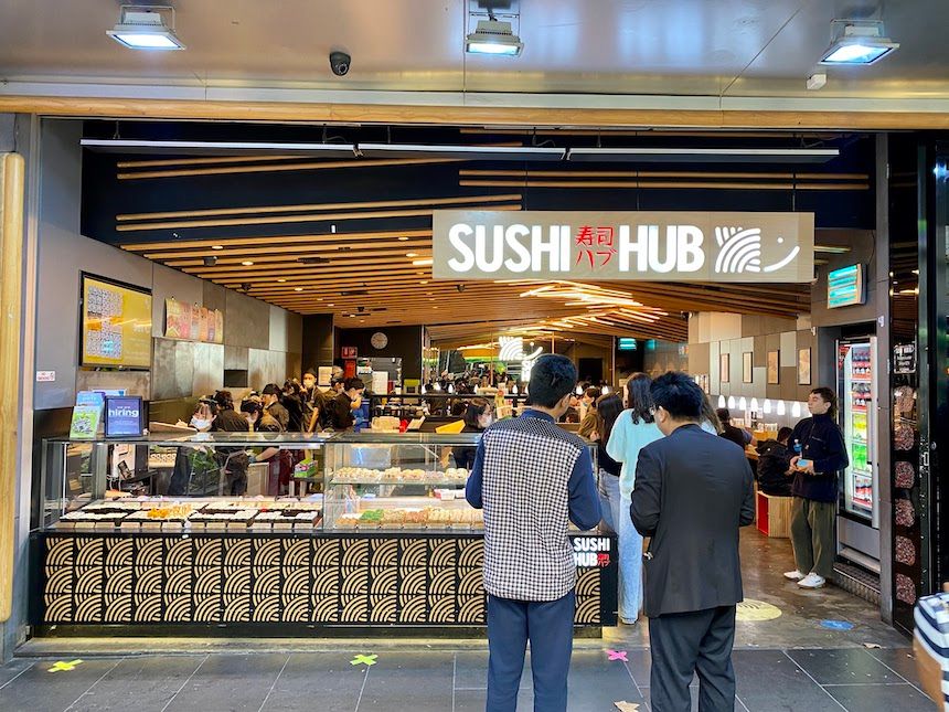 Sushi Hub Swanston Street Melbourne CBD.