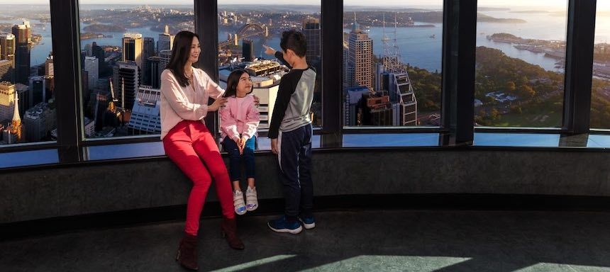 Fun things to do in Sydney for families: Sydney Tower Eye.