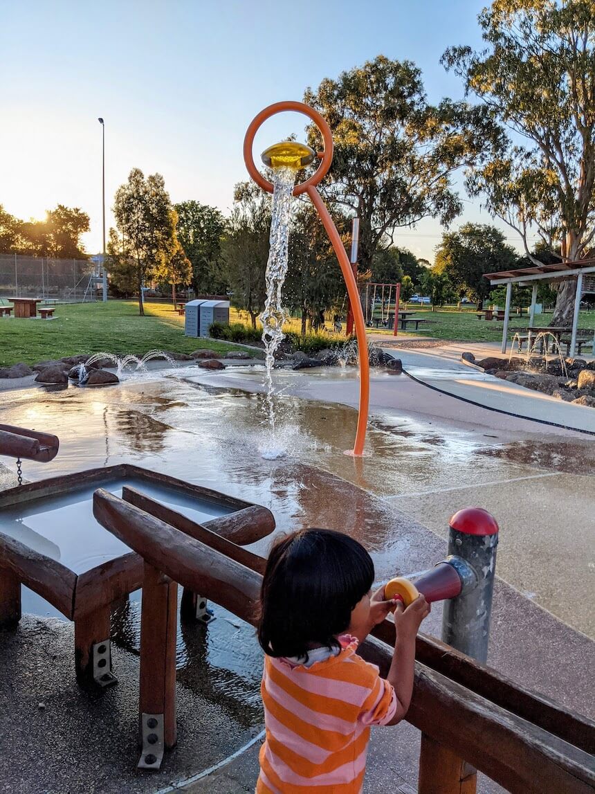 A a large playground and water park - The Community Bank Adventure Playground, Wallan VIC.