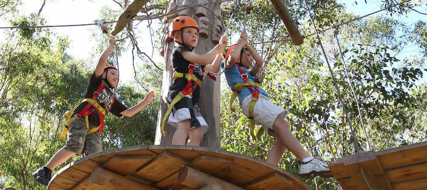School holiday activities Western Sydney @ Treetop Adventure Park.