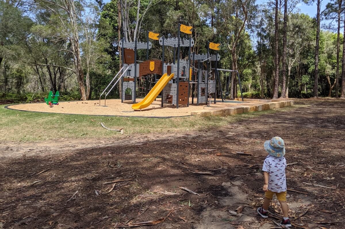 Fantastic castle-themed Brisbane playground @ Yugarapul Park.
