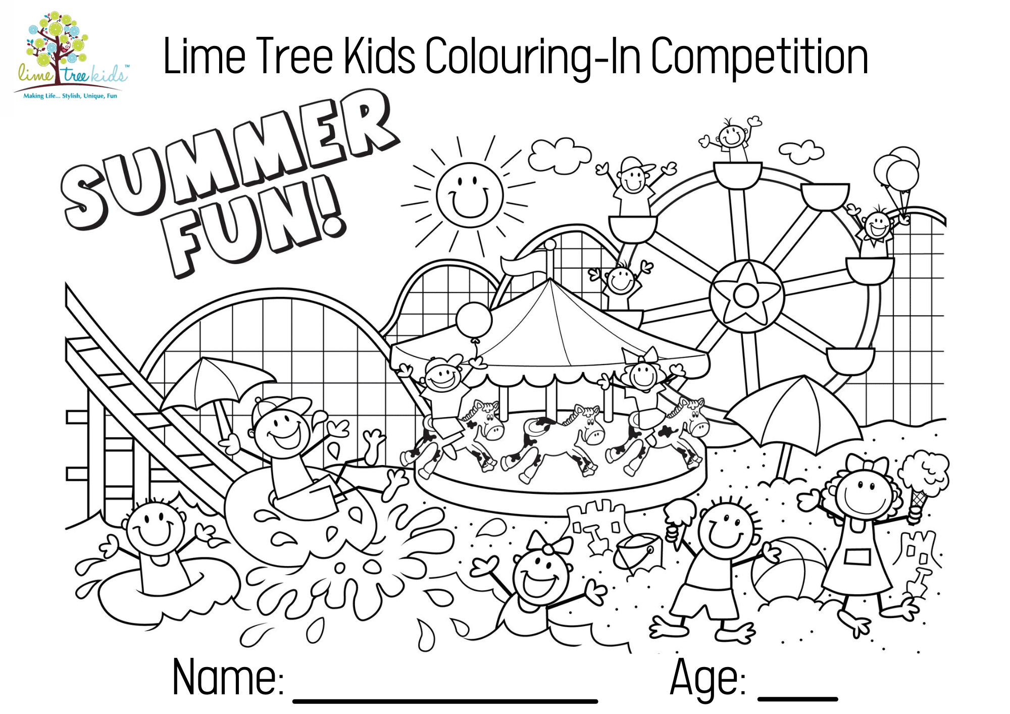 Lime Tree Colouring In Competition