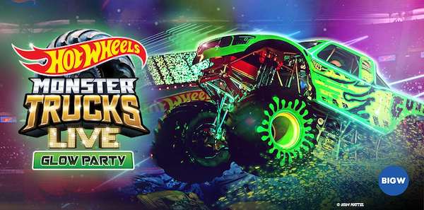 What's on Brisbane in July 2024: Hot Wheels Monster Trucks Live - Glow Party