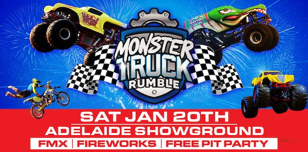 What's in Adelaide (January 2024): Monster Truck Rumble show