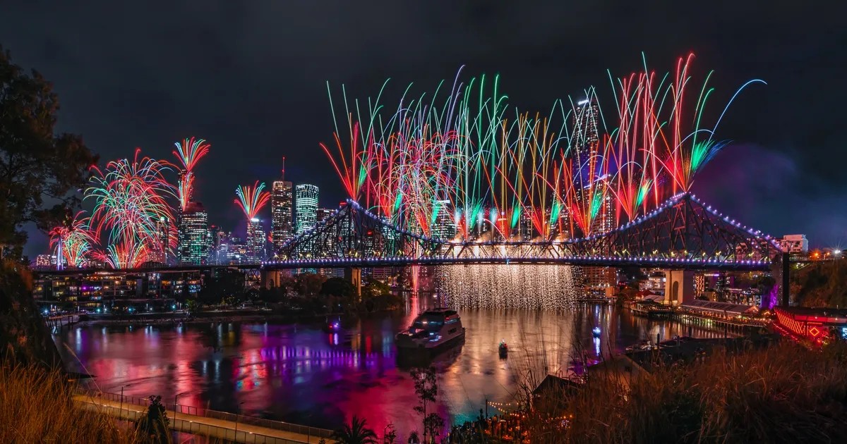 Adelaide New Year's Eve fireworks at Elder Park