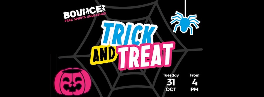 Halloween events in Hobart: Trick AND Treat Halloween night at BOUNCE Trampoline parks