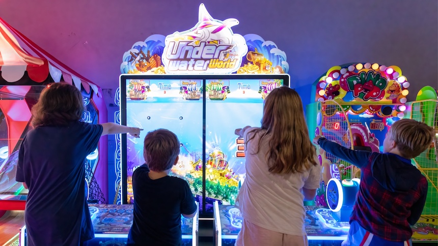 Fun school holiday activities in Brisbane at Laserzone: Laser Tag, Bumper Cars, Arcade Games.