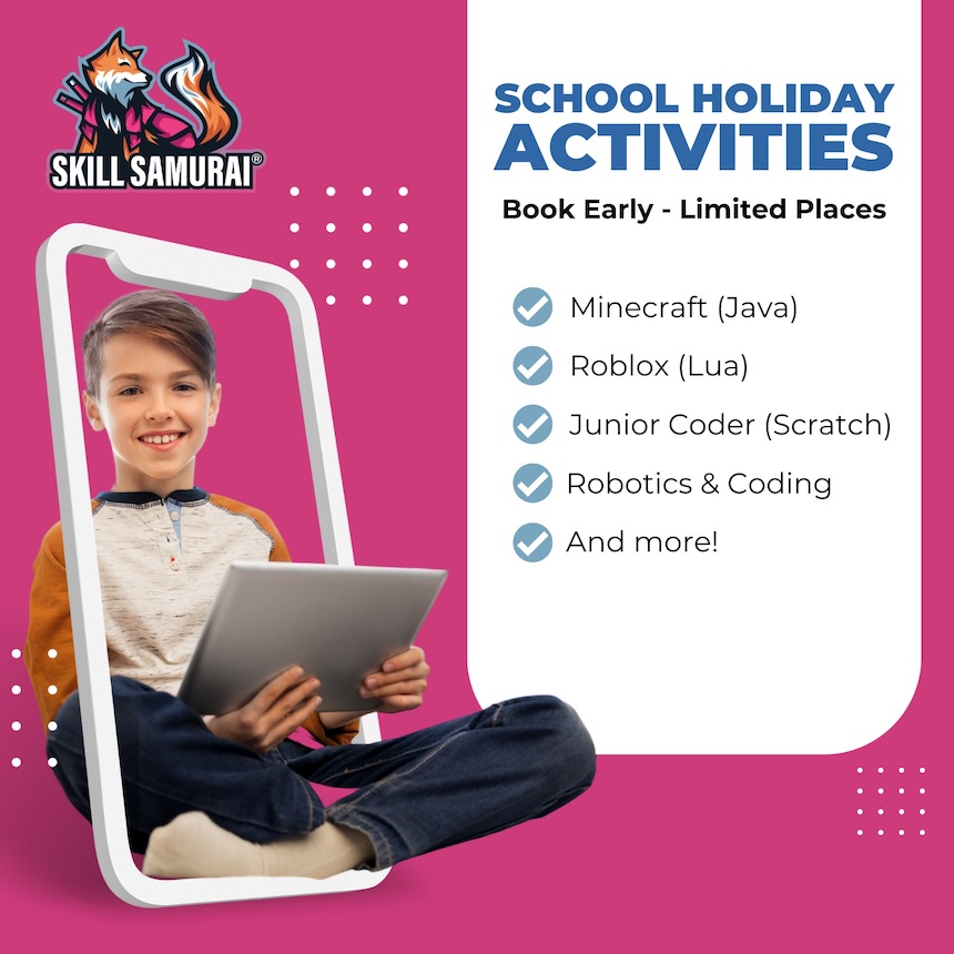 Fun school holiday activities in North-West Sydney for 6-14 year olds @ Skill Samurai Eastwood.