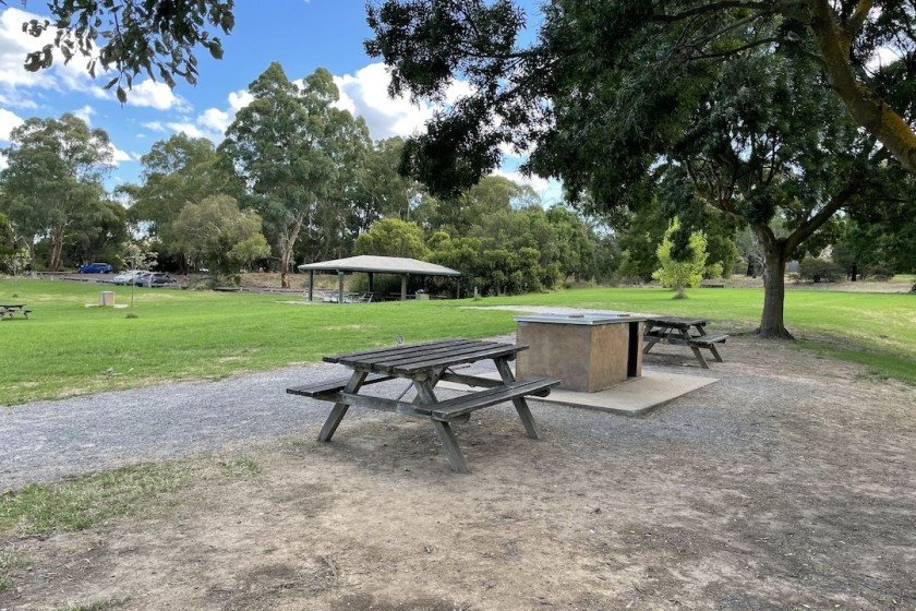 Picnic Area And Picnic Shelter At Jells Park